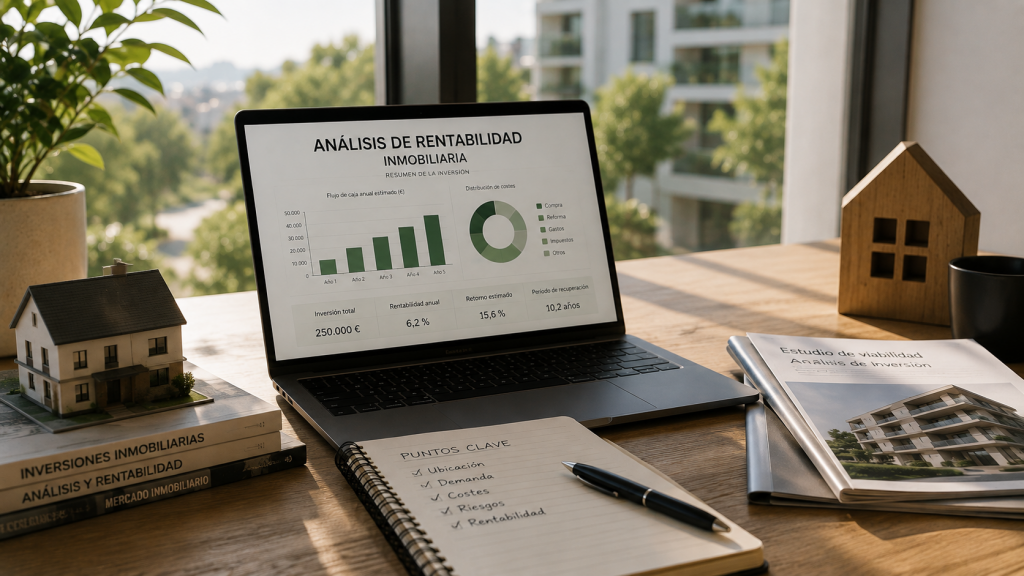 Análisis inmobiliario de una vivienda para comparar su valor de referencia y su valor de mercado antes de tomar una decisión de inversión.