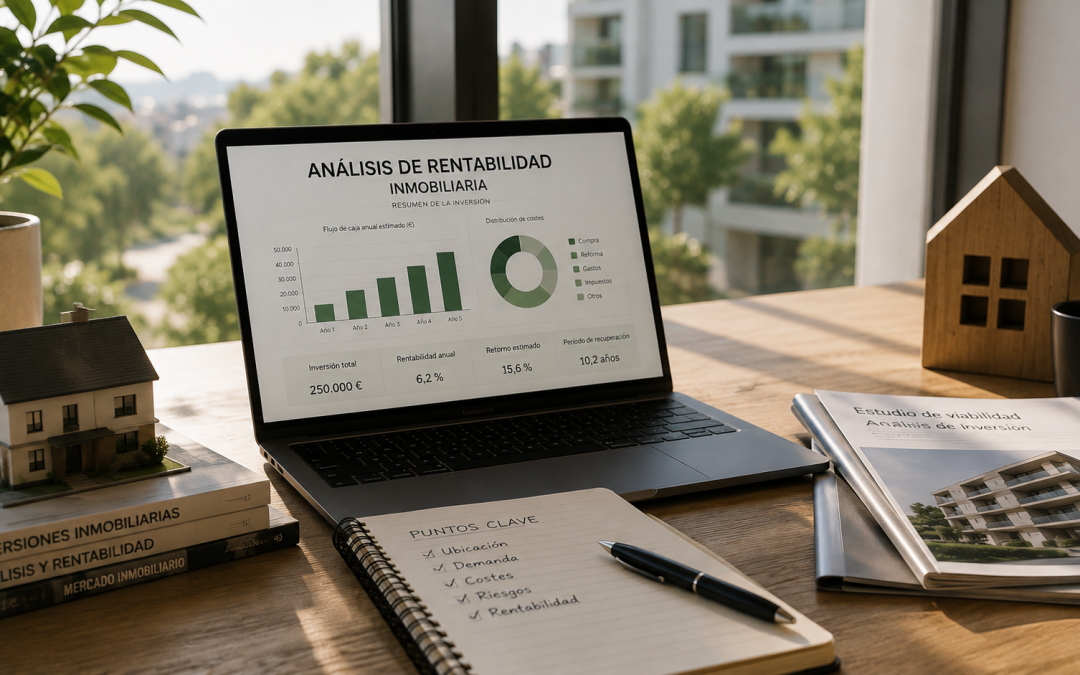 Análisis inmobiliario de una vivienda para comparar su valor de referencia y su valor de mercado antes de tomar una decisión de inversión.